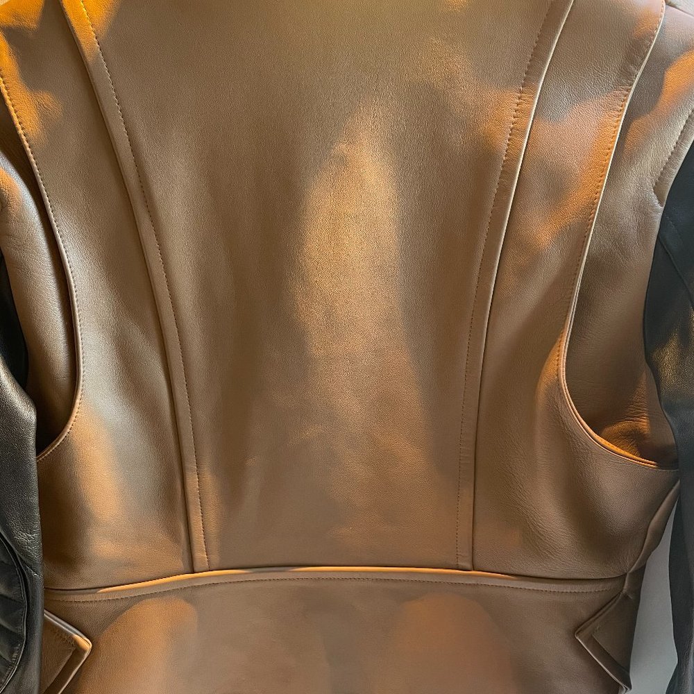 Alexander Wang Leather Two-tone Jacket - Picture 10 of 16